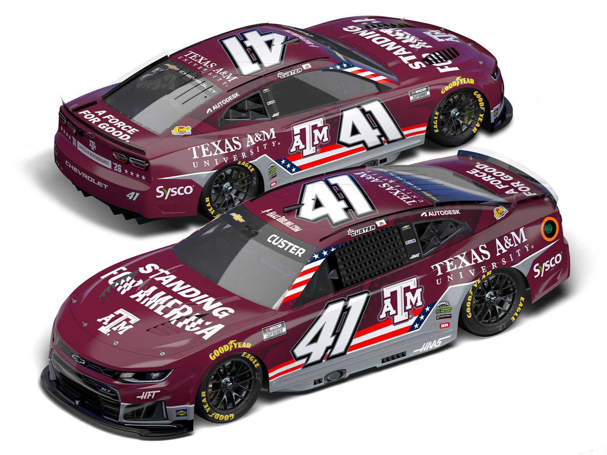 *PREORDER* 2026 Cole Custer #41 Texas A&M "Standing For America" Chevrolet 1/24 Standard Finish NASCAR Diecast