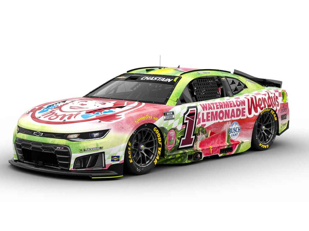 *PREORDER* 2026 Ross Chastain #1 Wendy's Watermelon Lemonade Chevrolet 1/24 ELITE NASCAR Diecast FOIL NUMBER