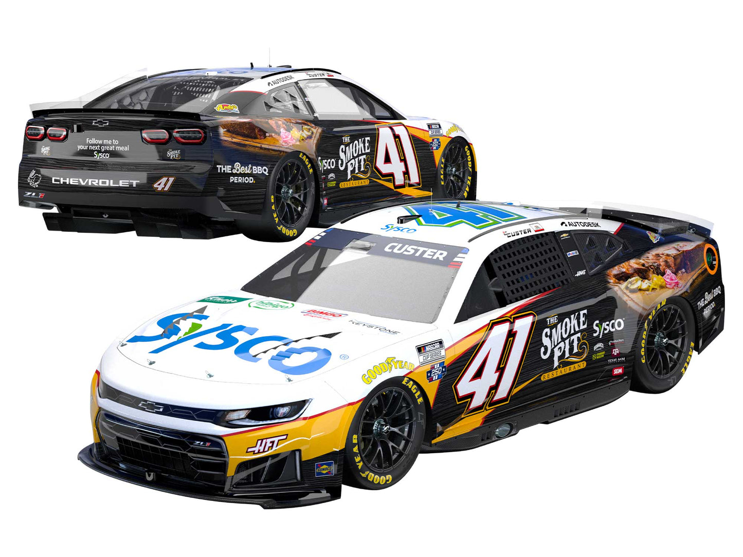 *PREORDER* 2026 Cole Custer #41 Smoke Pit Chevrolet 1/64 NASCAR Diecast Chassis