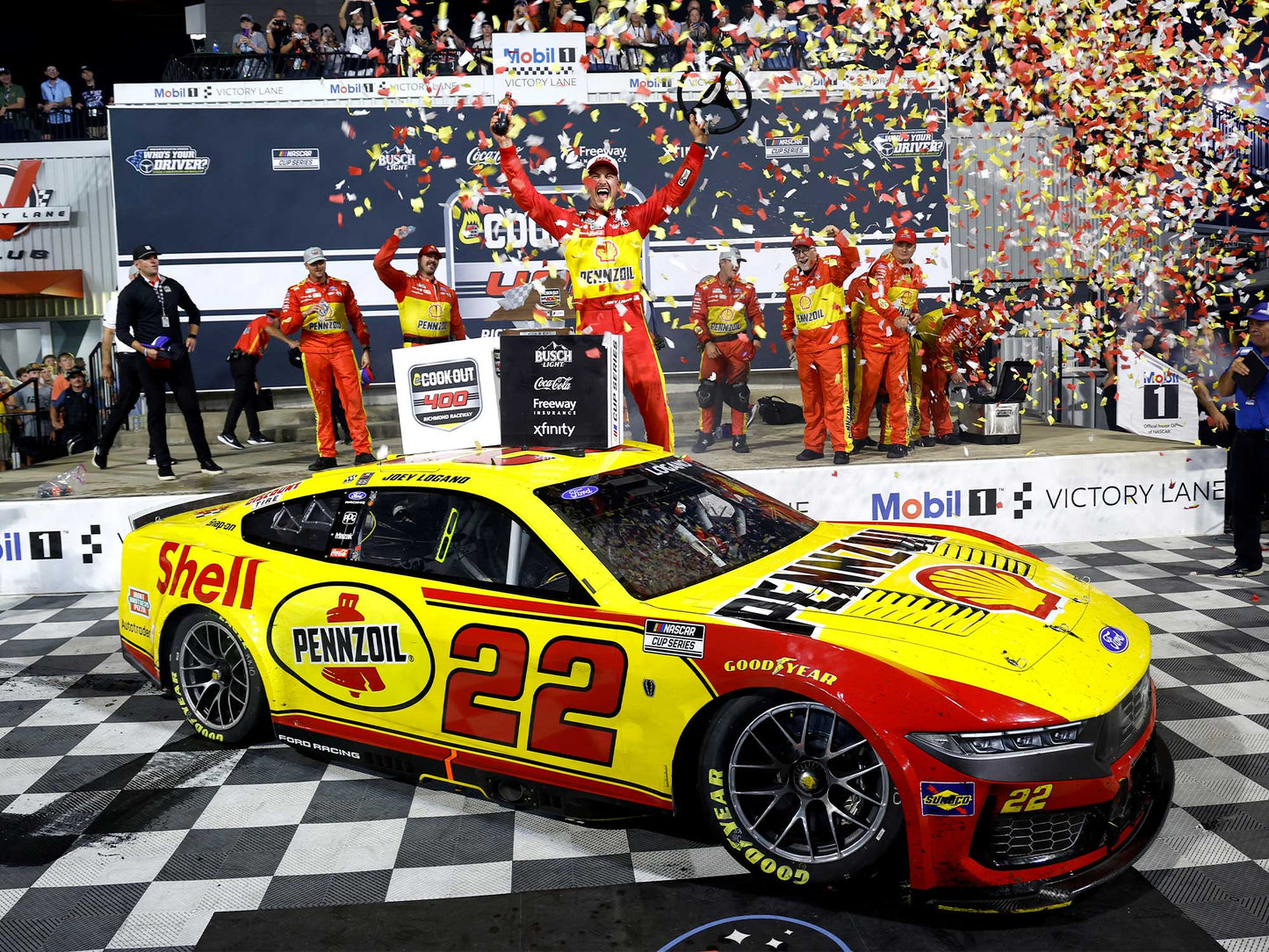 *PREORDER* 2026 Joey Logano #22 Pennzoil Ford Mustang 1/24 Standard Finish NASCAR Diecast (RICHMOND WIN)
