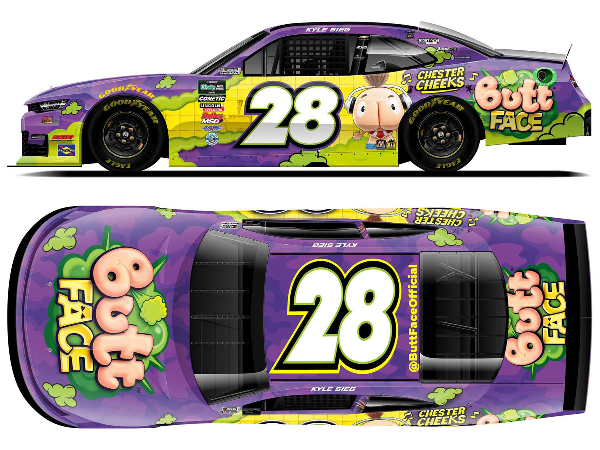 *PREORDER* 2026 Kyle Sieg #28 Butt Face Chevrolet 1/64 NASCAR Diecast
