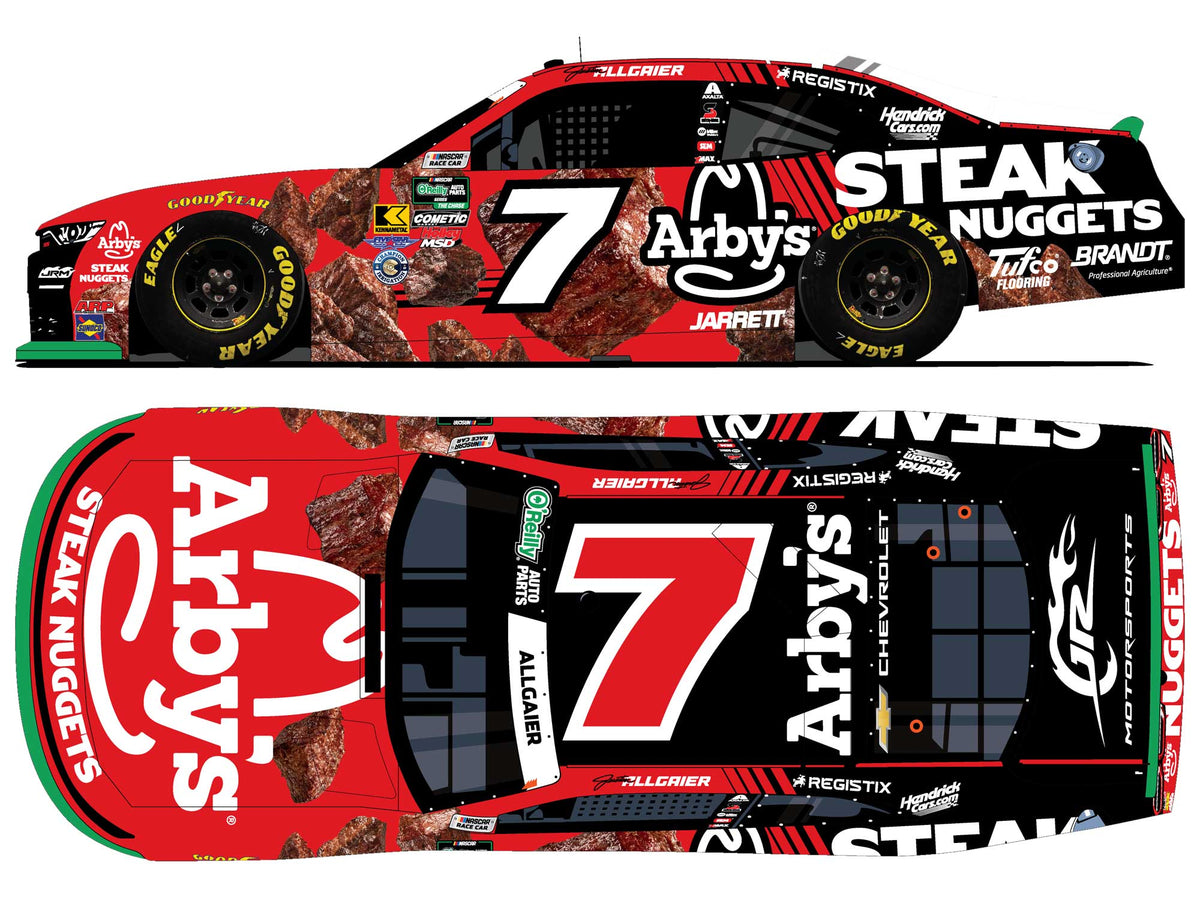 *PREORDER* 2026 Justin Allgaier Autographed #7 Arby's Steak Nuggets Chevrolet 1/24 Standard Finish NASCAR Diecast
