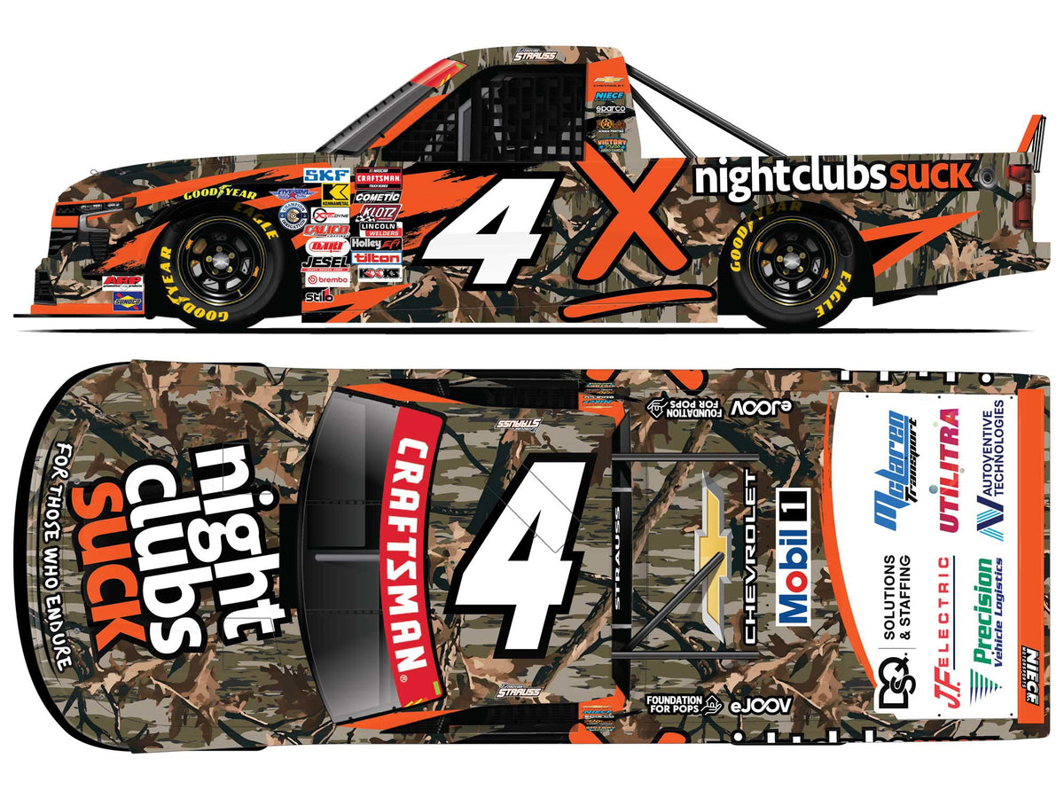 *PREORDER* 2026 Donovan Strauss #4 Nightclubs Suck Chevrolet 1/64 NASCAR Diecast