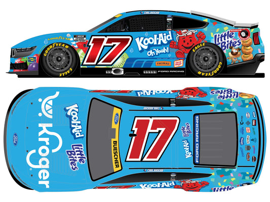 *PREORDER* 2026 Chris Buescher #17 Kroger / Kool-Aid / Little Bites Ford Mustang 1/64 NASCAR Diecast Chassis FOIL NUMBER