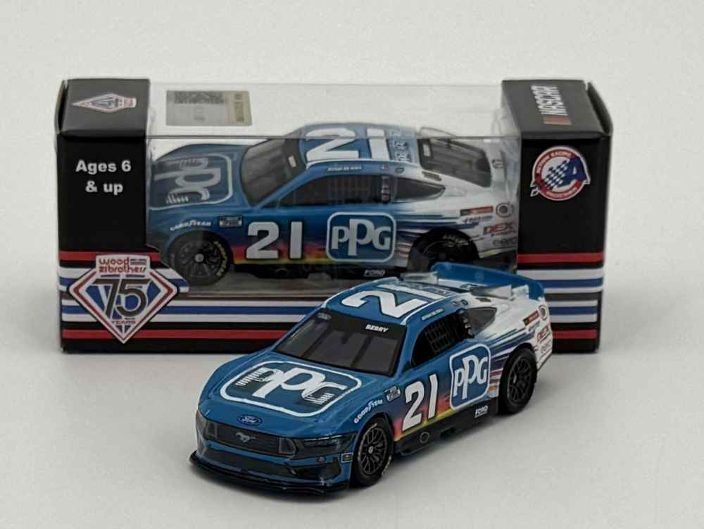 2025 Josh Berry #21 PPG Ford Mustang 1/64 NASCAR Diecast Chassis