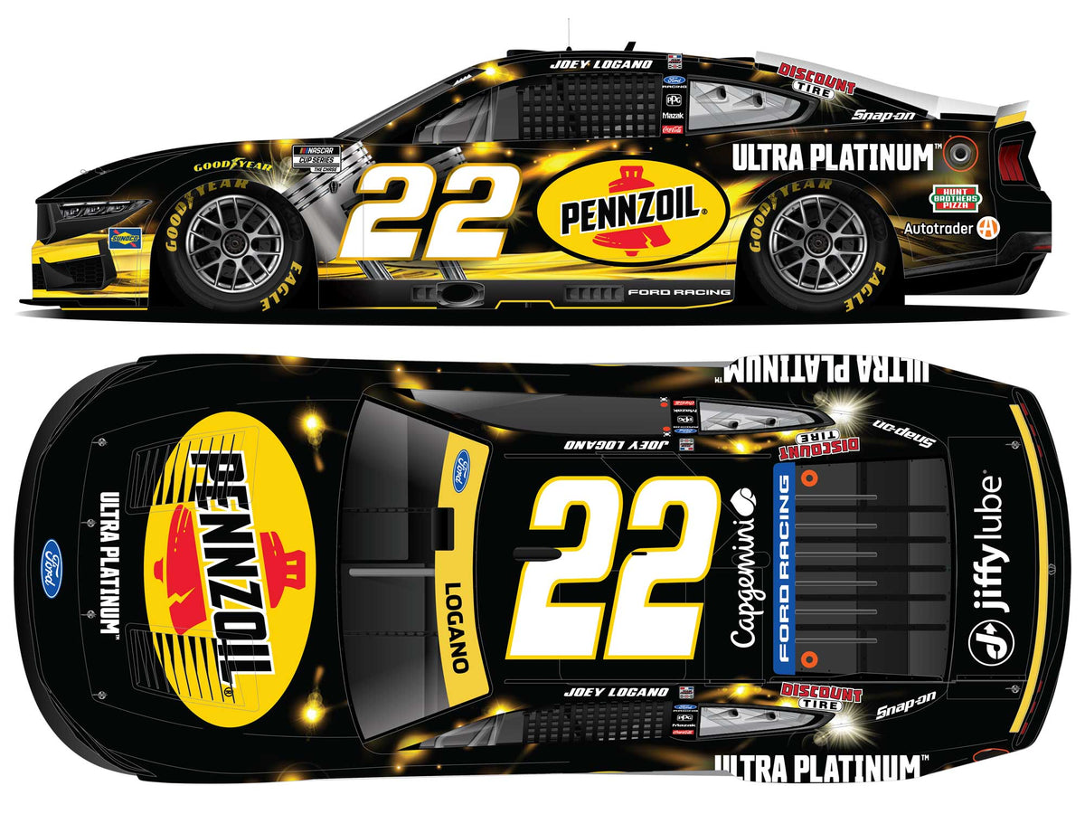 *PREORDER* 2026 Joey Logano #22 Pennzoil Ultra Premium Ford Mustang 1/64 NASCAR Diecast Chassis