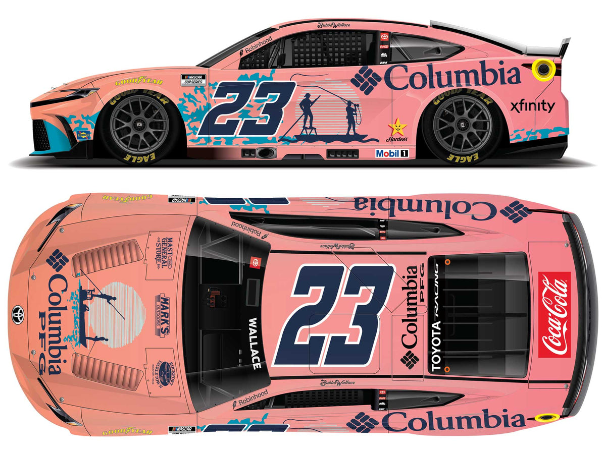 *PREORDER* 2026 Bubba Wallace #23 Columbia PFG Toyota Camry 1/24 Color Chrome NASCAR Diecast