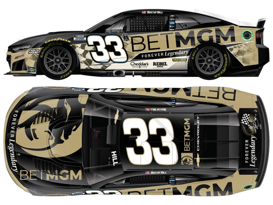 *PREORDER* 2026 Austin Hill #33 BetMGM Chevrolet 1/24 Color Chrome NASCAR Diecast