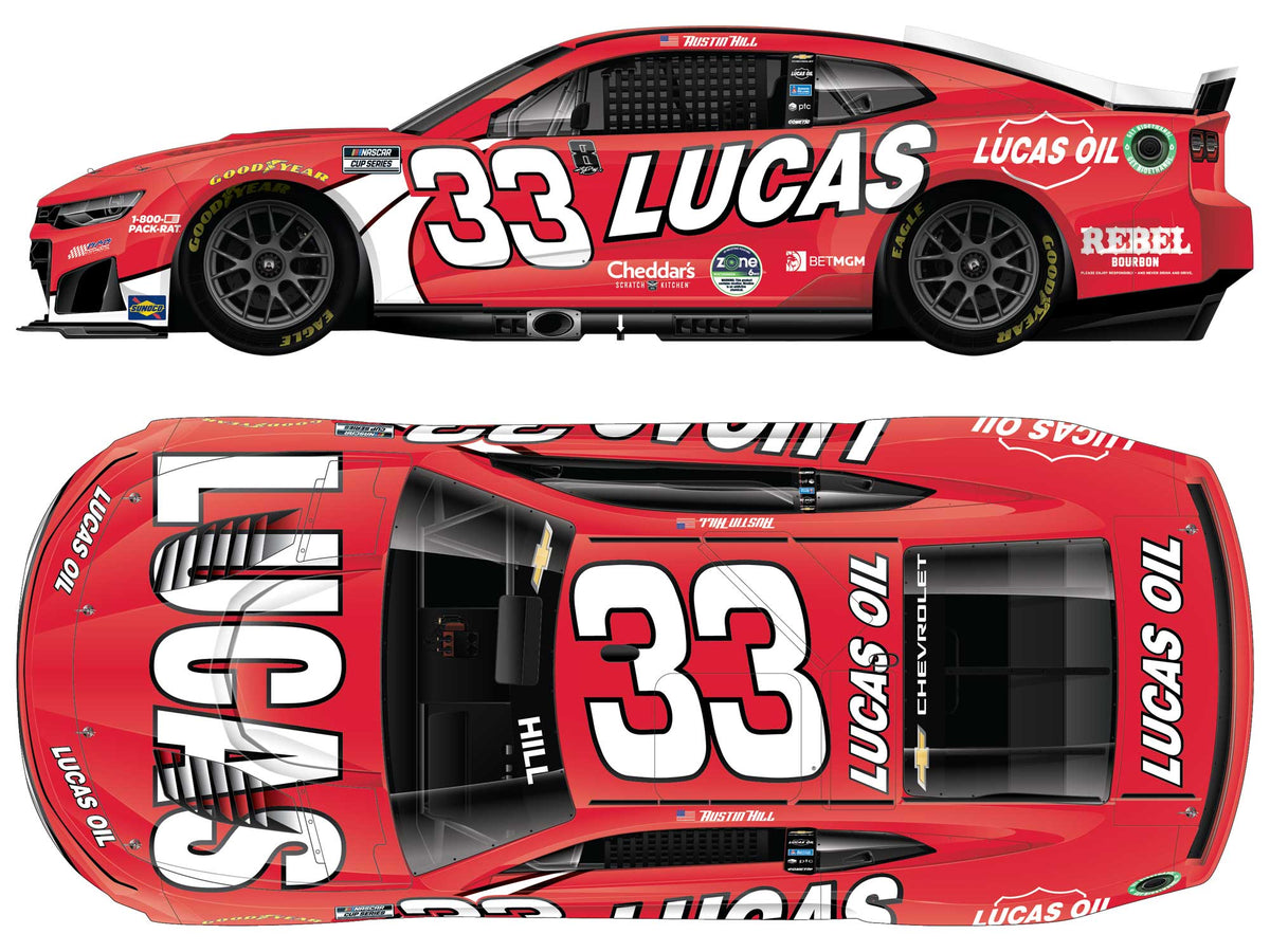*PREORDER* 2026 Austin Hill #33 Lucas Oil Chevrolet 1/64 NASCAR Diecast Chassis