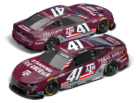 *PREORDER* 2026 Cole Custer #41 Texas A&M "Standing For America" Chevrolet 1/24 Standard Finish NASCAR Diecast