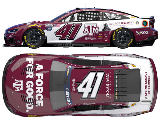 *PREORDER* 2026 Cole Custer #41 Texas A&M Chevrolet 1/24 Color Chrome NASCAR Diecast