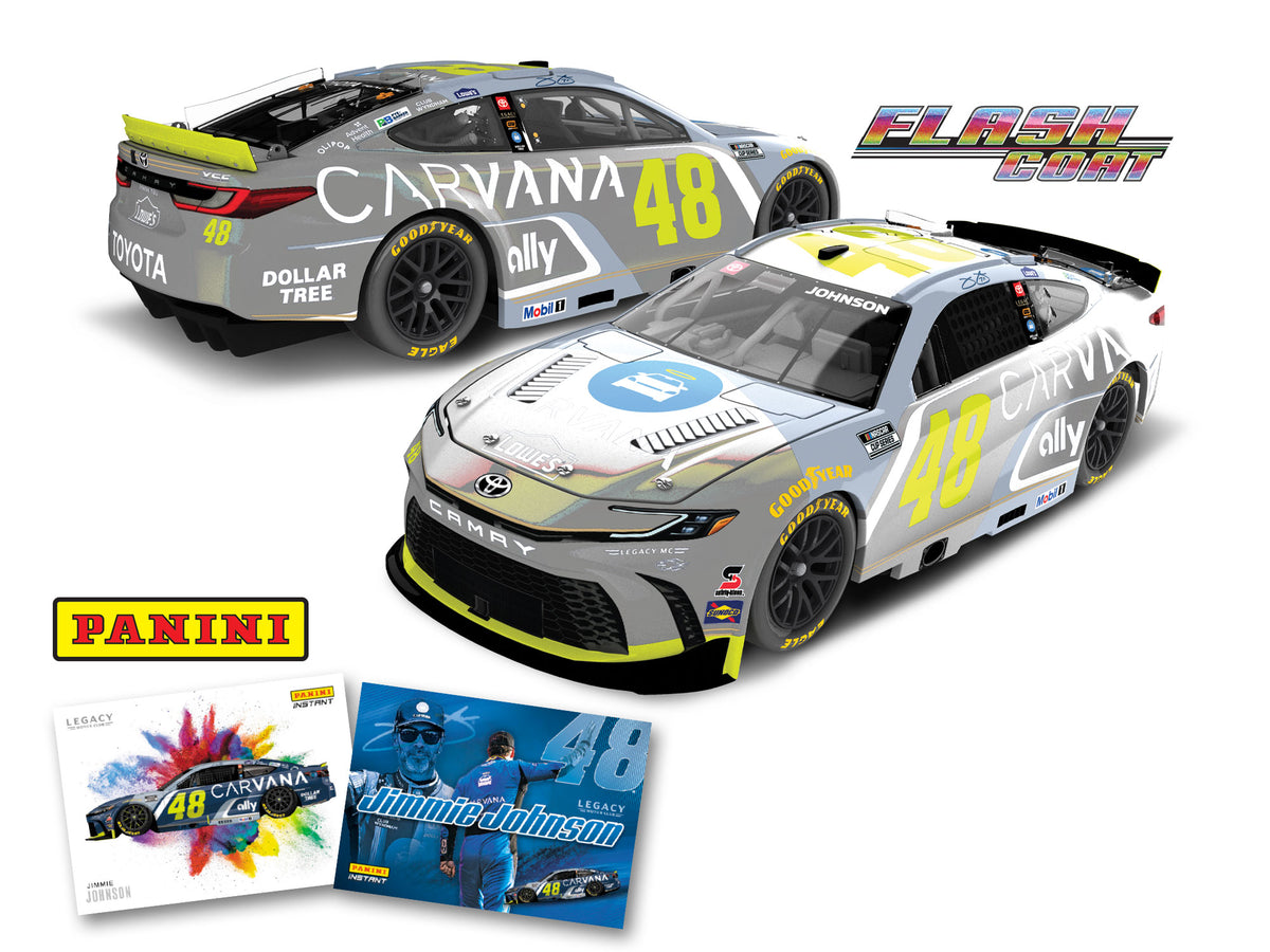 *PREORDER* 2026 Jimmie Johnson #48 Carvana / Lowe's x Panini 1/24 Flashcoat Silver NASCAR Diecast