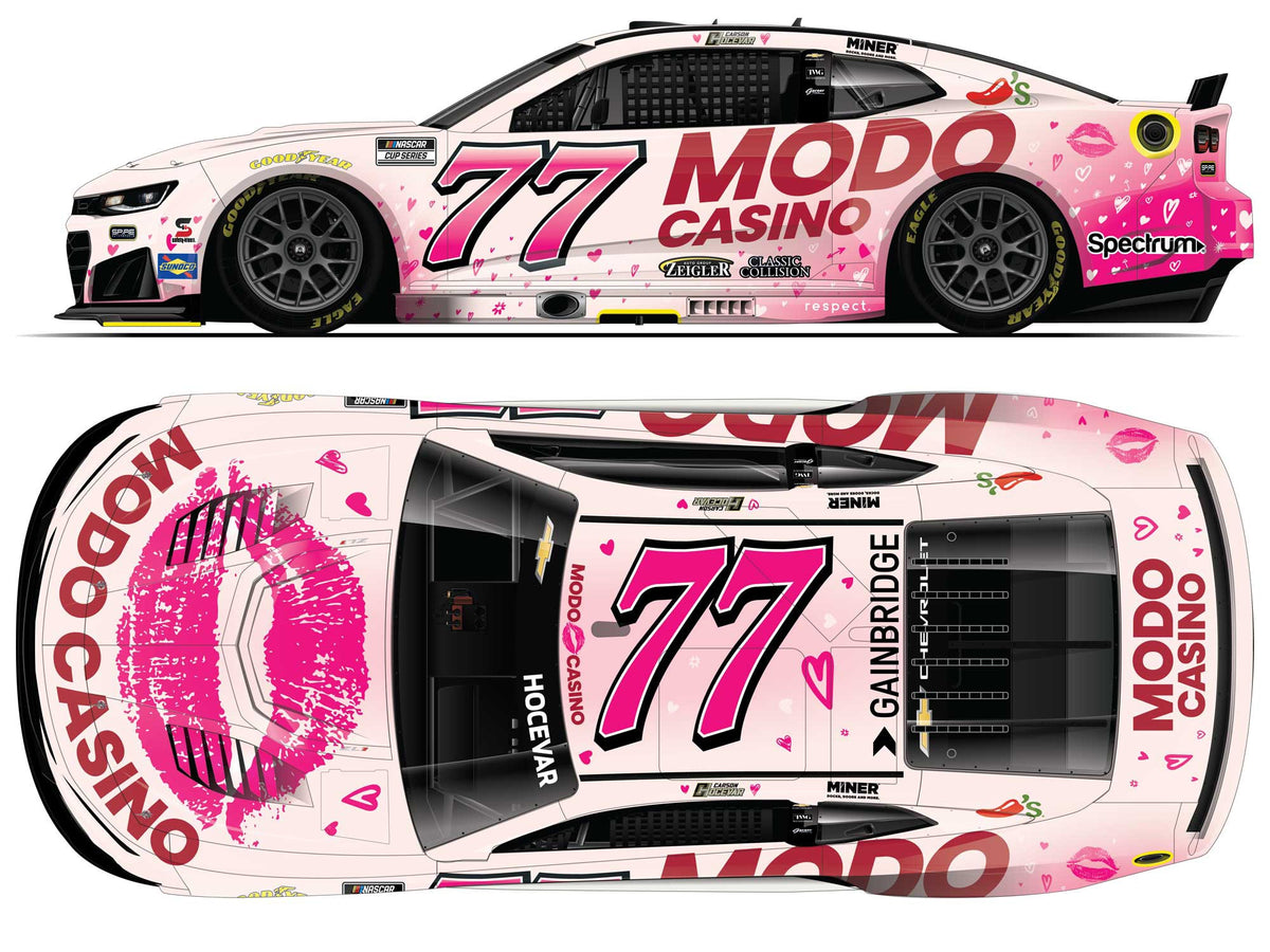 *PREORDER* 2026 Carson Hocevar #77 Modo Casino Chevrolet 1/24 Elite NASCAR Diecast FOIL NUMBER