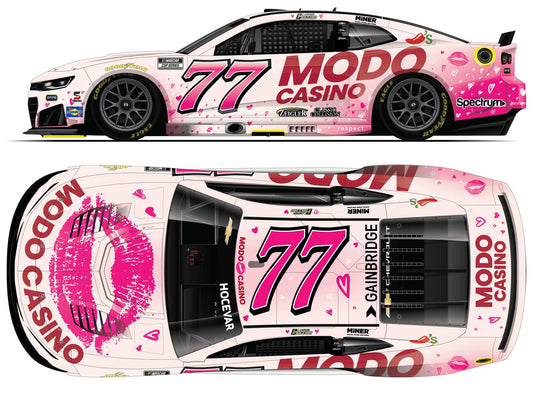 *PREORDER* 2026 Carson Hocevar #77 Modo Casino Chevrolet 1/24 Standard Finish NASCAR Diecast FOIL NUMBER