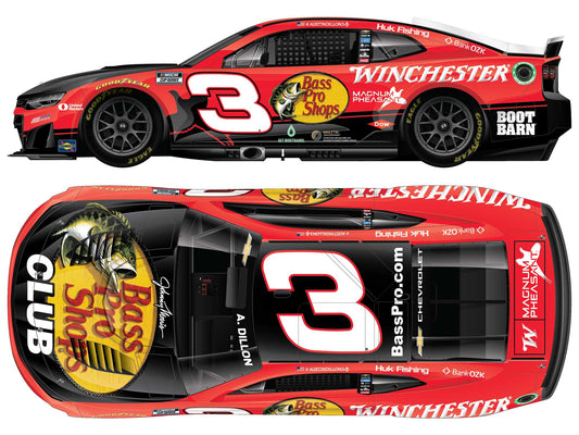 *PREORDER* 2026 Austin Dillon #3 Bass Pro Shops / Winchester Chevrolet 1/24 Color Chrome NASCAR Diecast