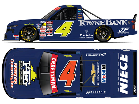 *PREORDER* 2026 Connor Hall #6 Towne Bank Chevrolet Silverado 1/24 Standard Finish NASCAR Diecast