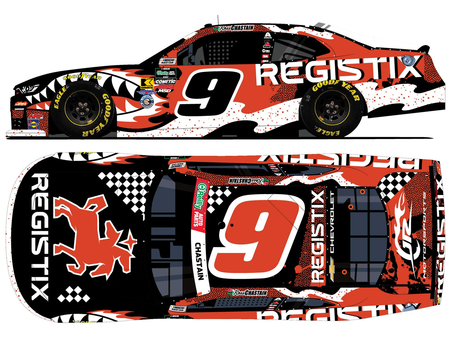 *PREORDER* 2026 Ross Chastain #9 Registix Chevrolet 1/24 Standard Finish NASCAR Diecast