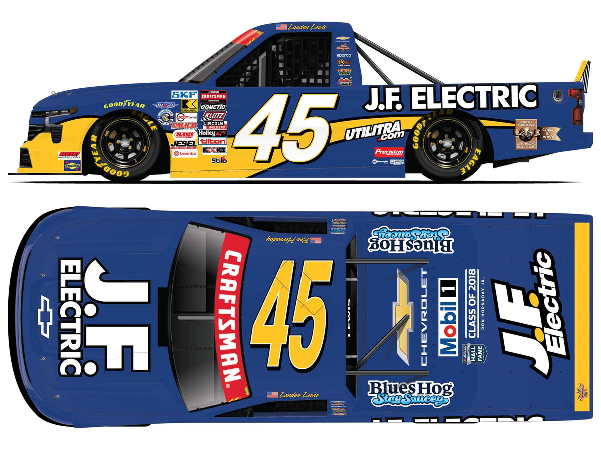 *PREORDER* 2026 Landen Lewis #45 J.F. Electric Tribute Chevrolet 1/64 NASCAR Diecast