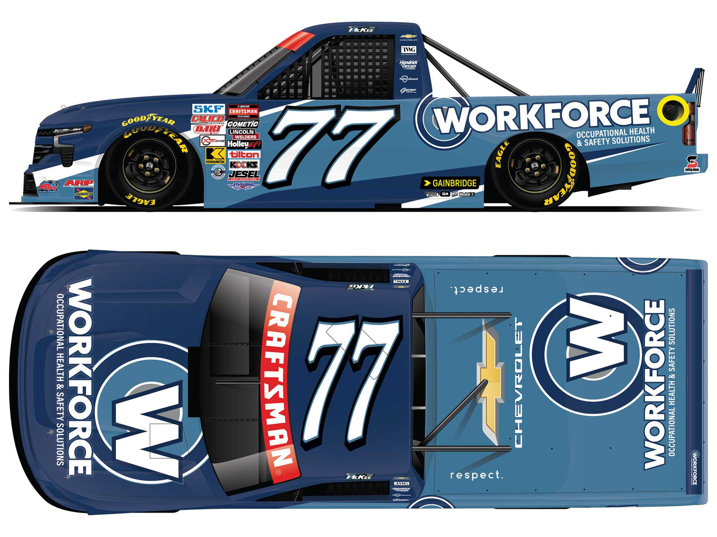 *PREORDER* 2026 Tristan McKee #77 Workforce Chevrolet Silverado 1/64 NASCAR Diecast