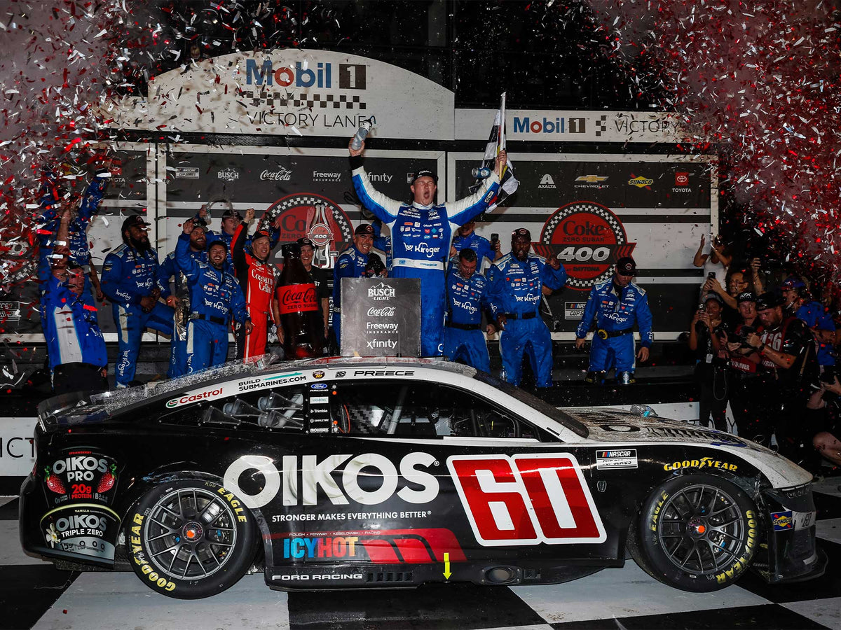 *PREORDER* 2026 Ryan Preece #60 Kroger / Okios Ford Mustang 1/24 Color Chrome NASCAR Diecast FOIL NUMBER (Daytona Win)